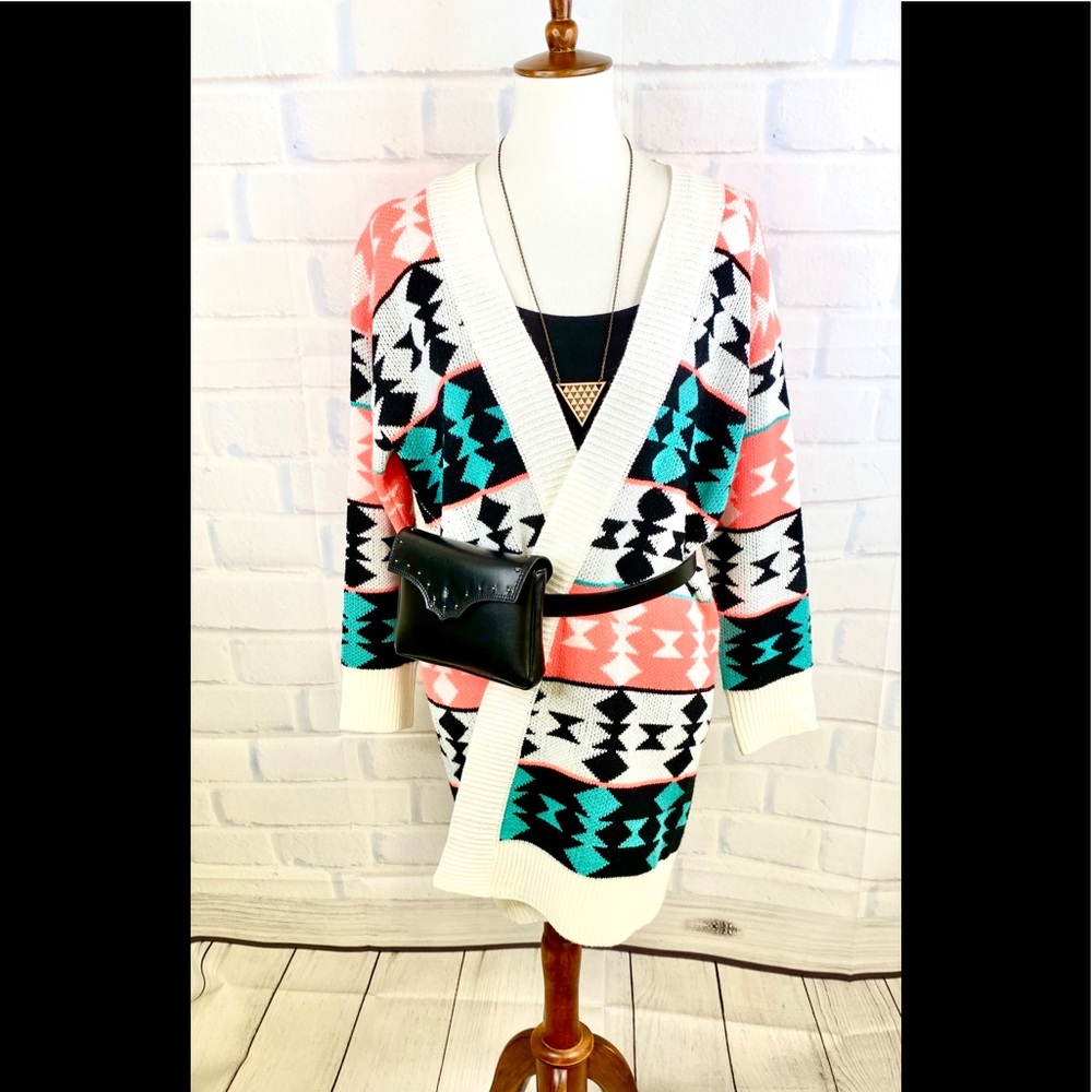 C O C O L O V E : Tribal Printed Knit Duater - image 5